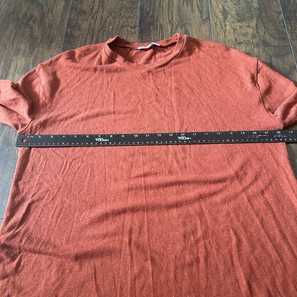 Reformation Long Sleeve Mini Dress Burnt Orange Women’s Large Fall - Picture 4 of 8